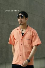 پیراهن یقه انگلیسی پارچه لینن