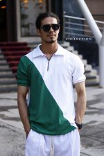 تیشرت نیم زیپ پارچه بیسکوییتی - Image 5