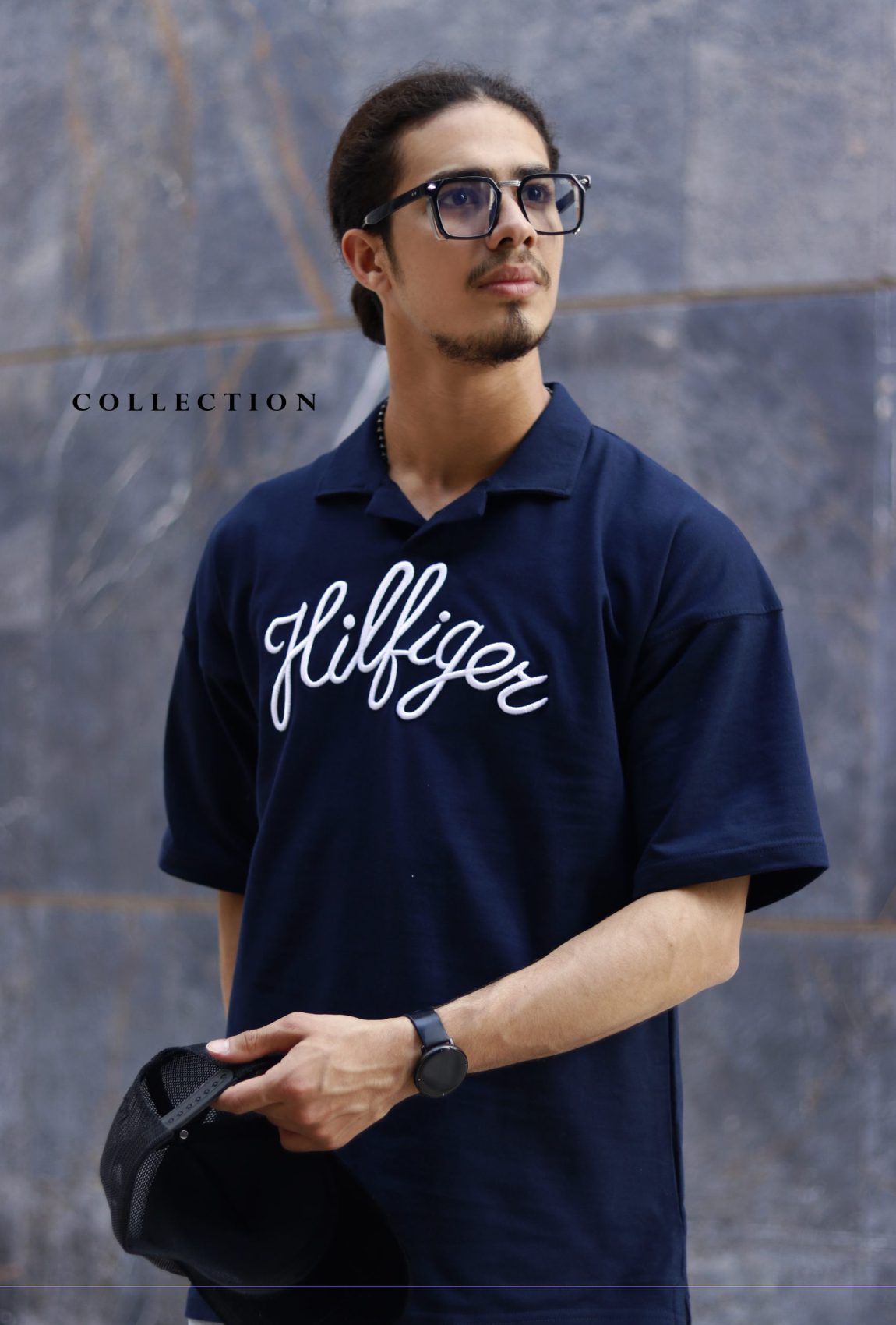 تیشرت پارچه دورس دو نخ گلدوزی شده